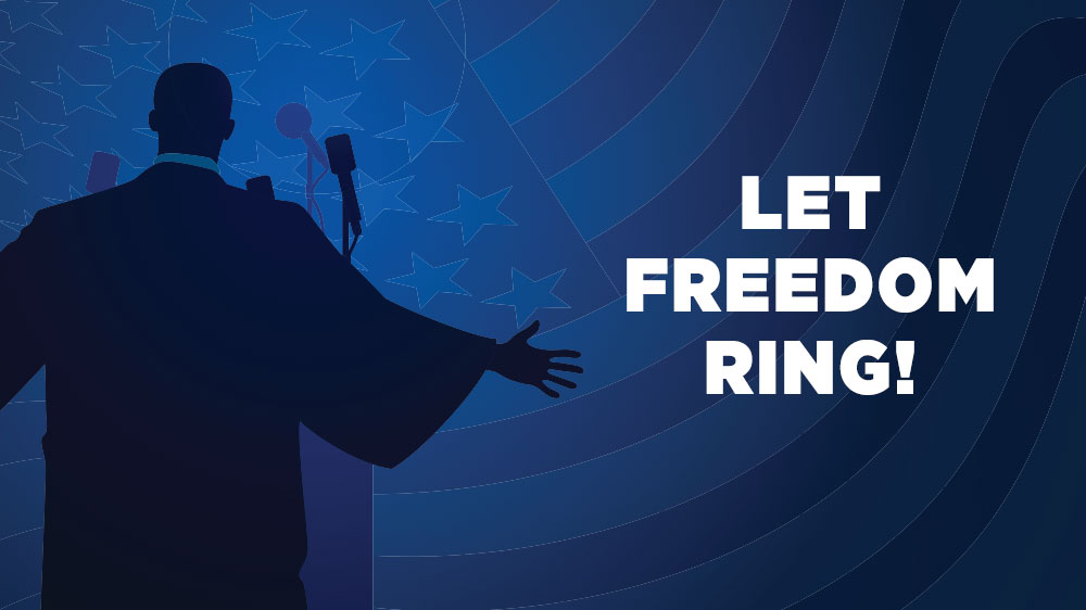 Stejl mod Anholdelse Let Freedom Ring! - Journey Church